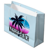 Miami Beach Große Geschenktüte (Vorderseite Schrägansicht)