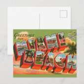 Miami Beach Gruß Postkarte (Vorne/Hinten)