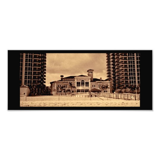 Miami Beach Hütte Fotodruck (Vorne)