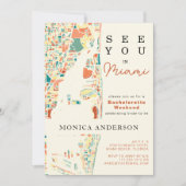 Miami Beach Karte - Wochenende (Vorderseite)