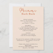 Miami Beach Karte - Wochenende (Rückseite)