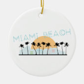 Miami Beach Keramik Ornament (Vorne)