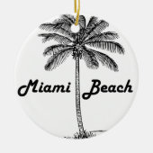 Miami Beach Keramik Ornament (Vorne)