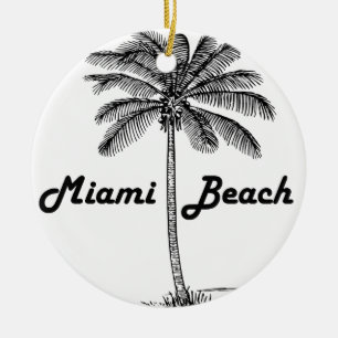 Miami Beach Keramik Ornament