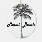 Miami Beach Keramik Ornament (Links)