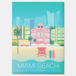 Miami Beach Kühlschrank Magnet