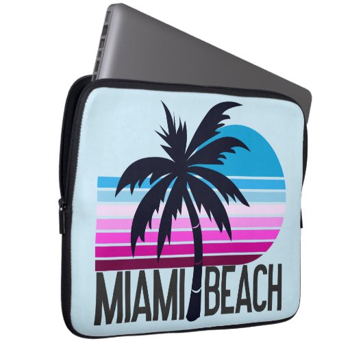 Miami Beach Laptopschutzhülle (Vorne Rechts)