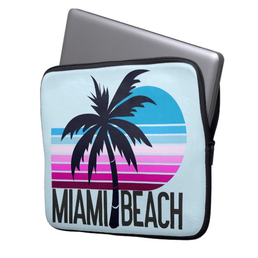 Miami Beach Laptopschutzhülle (Vorderseite Links)
