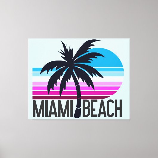 Miami Beach Leinwanddruck (Vorderseite)
