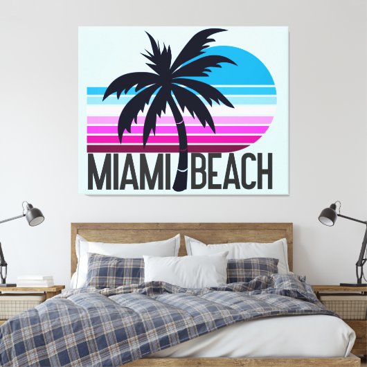 Miami Beach Leinwanddruck (Insitu (Schlafzimmer))