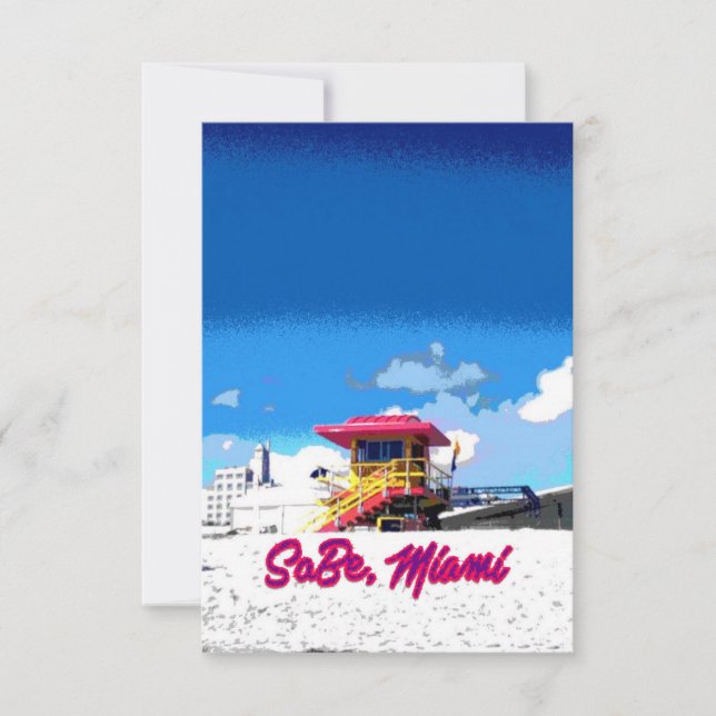 Miami Beach Life Schutzhütte Poster (Vorderseite)