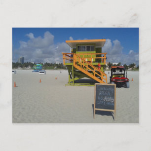 Miami Beach Lifeguard Ocean Patrol #04 Postkarte