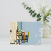 Miami Beach Lifeguard Shack Postkarte (Stehend Vorderseite)