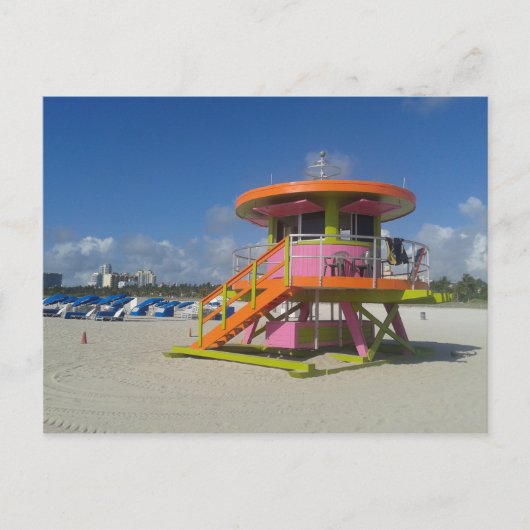 Miami Beach Lifeguards Beach Patrol #01 Postkarte (Vorderseite)