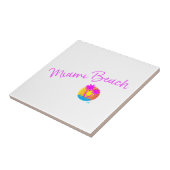 Miami-Beach-Logo-Sonnenpalmen-pink Fliese (Seite)