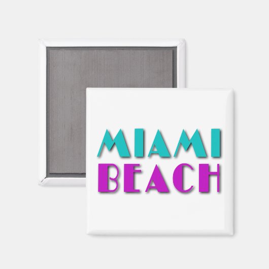 Miami Beach Magnet (Vorderseite/Rückseite)