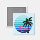 Miami Beach Magnet (Vorderseite/Rückseite)