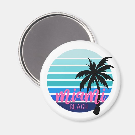 Miami Beach Magnet (Vorderseite/Rückseite)