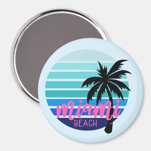 Miami Beach Magnet (Vorderseite/Rückseite)
