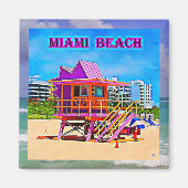 Miami Beach-Magnet 1B Magnet (Vorne)