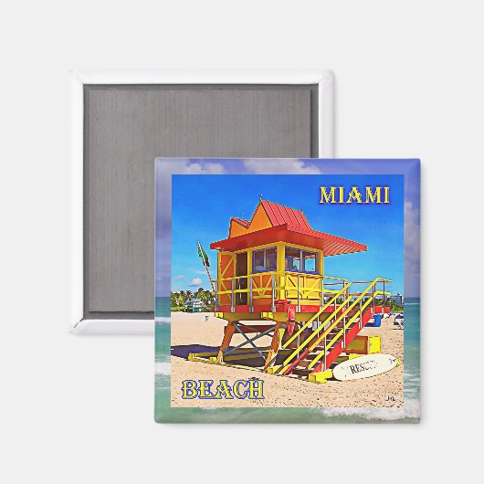 Miami Beach Magnet 5B (Vorderseite/Rückseite)