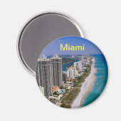 Miami Beach-Magnet Magnet (Vorderseite/Rückseite)