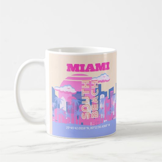 Miami Beach, Miami Art, Preppy Kaffeetasse (Links)