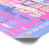 Miami Beach, Miami Art, Preppy Poster (Ecke)