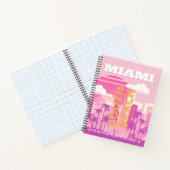 Miami Beach, Miami Travel Art, Preppy Room, Pink Notizblock (Innenseite)
