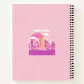 Miami Beach, Miami Travel Art, Preppy Room, Pink Notizblock (Rückseite)