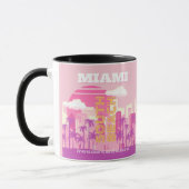 Miami Beach, Miami Travel Art, Preppy Room, Pink Tasse (Links)