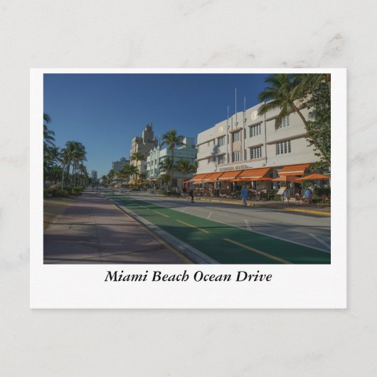 Miami Beach Ocean Drive Postkarte (Vorderseite)