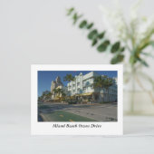 Miami Beach Ocean Drive Postkarte (Stehend Vorderseite)