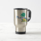 Miami Beach Palm und Sonne Reisebecher (VorderseiteRechts)