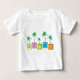 Miami Beach Palms Baby T-shirt