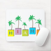 Miami Beach Palms Mousepad (Mit Mouse)