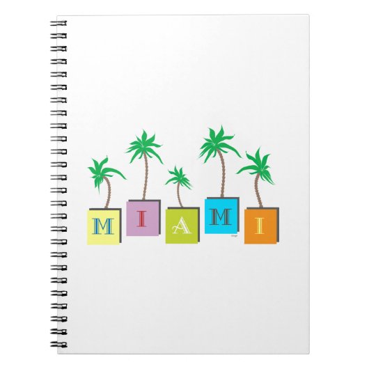 Miami Beach Palms Notizblock (Vorderseite)