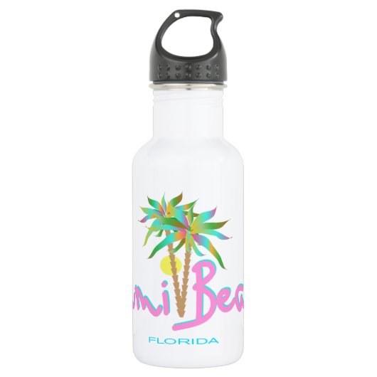 Miami Beach Pam Trinkflasche (Vorderseite)