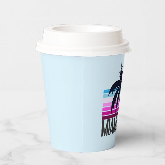 Miami Beach Pappbecher (Rechts)