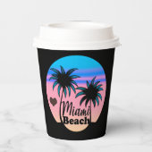 Miami Beach Pappbecher (Rückseite)