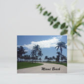 Miami Beach Pfad Postkarte (Stehend Vorderseite)