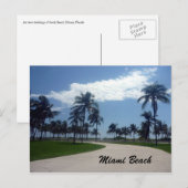 Miami Beach Pfad Postkarte (Vorne/Hinten)