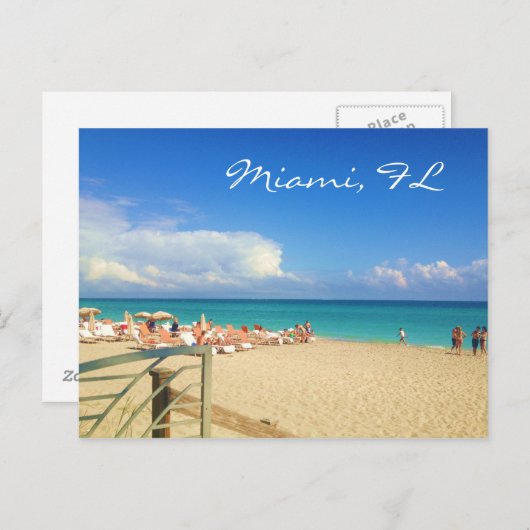 Miami Beach Postcard Postkarte (Vorne/Hinten)