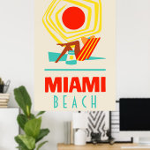Miami Beach Poster (Heimbüro)
