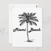 Miami Beach Postkarte (Vorne/Hinten)