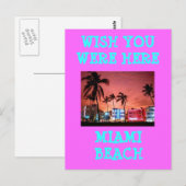 MIAMI BEACH POSTKARTE (Vorne/Hinten)