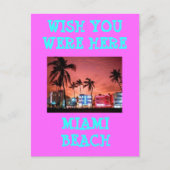 MIAMI BEACH POSTKARTE (Vorderseite)