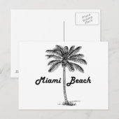 Miami Beach Postkarte (Vorne/Hinten)