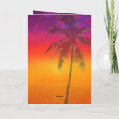 Miami Beach Rainbow Row Hochzeitsablaufplan Programm (Rückseite)