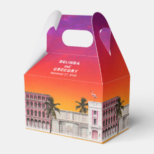 Miami Beach Regenbogenreihe Charleston Palme Hochz Geschenkschachtel